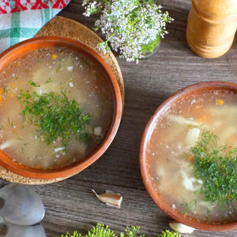 Суп из утки в мультиварке