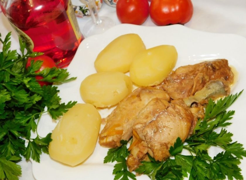 1. Этап. Кролик в сливках, приготовленный в мультиварке: Приятного аппетита!