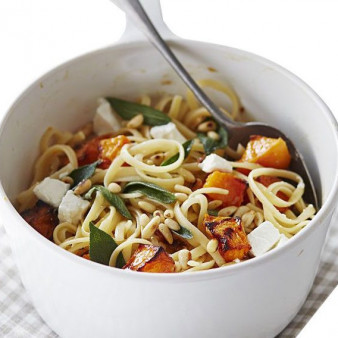 Butternut squash & goat’s cheese spaghetti