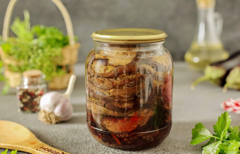 1. Этап. Баклажаны с чесноком жареные на зиму: Баклажаны с чесноком жареные на зиму готовы.