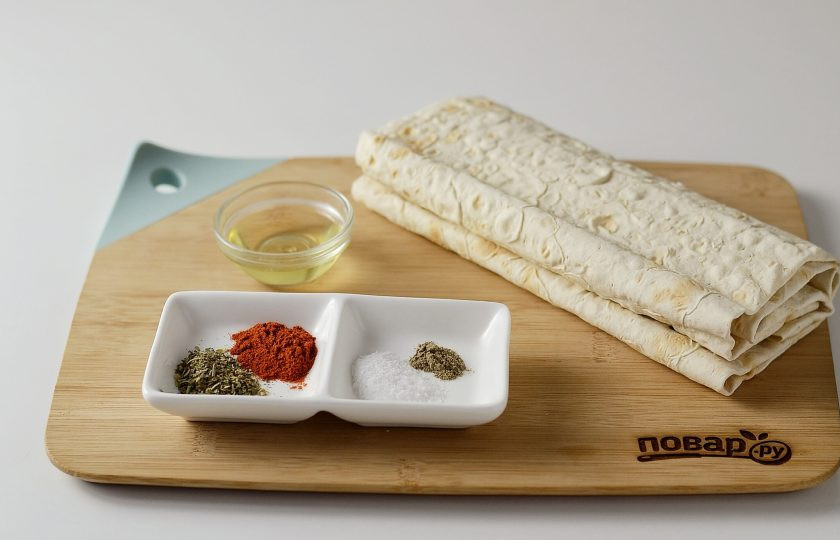 1. Этап. ПП чипсы: Подготовьте все ингредиенты.