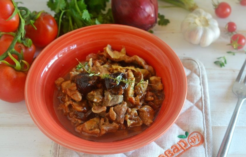 1. Этап. Баранина в пиве с пряными сливами: 10. Приятного аппетита!