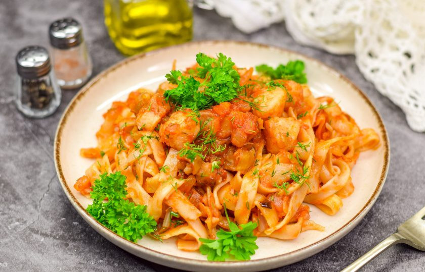 1. Этап. Паста с филе минтая: Приятного аппетита!