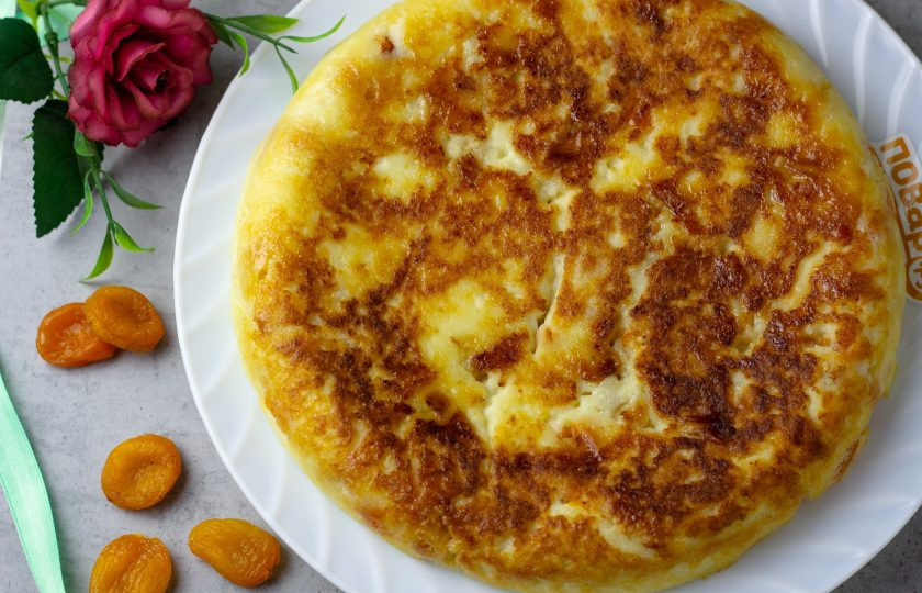 1. Этап. Творожная запеканка с шоколадом: Наша вкуснейшая нежная запеканка готова!