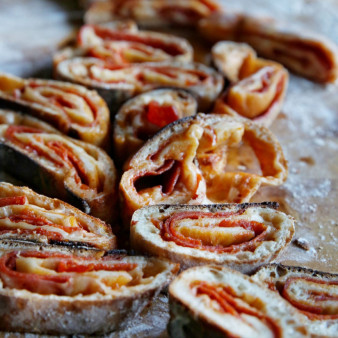 Pepperoni Pizza Pinwheels