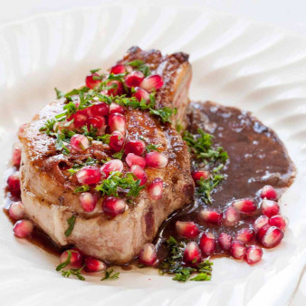 Pork Chops With Pomegranate Glaze