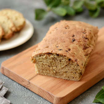 Луковый хлеб в духовке без дрожжей