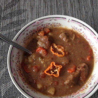 Hot and Spicy Habanero Beef Stew