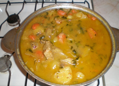 1. Этап. Дамляма из свинины и говядины: 12. Затем даем настояться нашей дамляме около получаса, после чего ее можно подавать к столу.