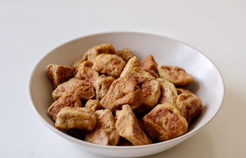 1. Этап. Постный шашлык: Остудите получившиеся кусочки.