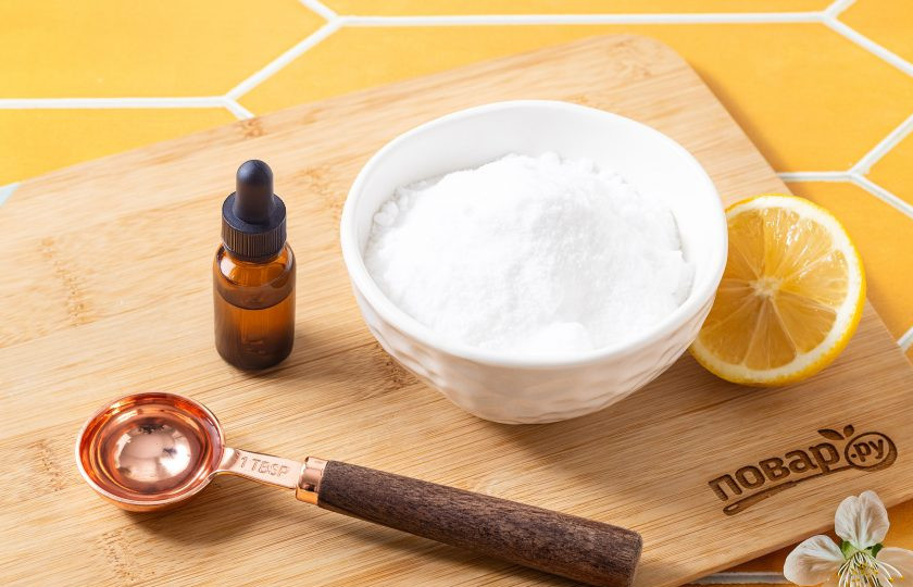 1. Этап. Леденцы из аллюлозы: Подготовьте все ингредиенты.