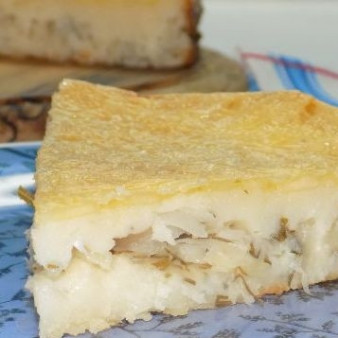 Пирог с капустой заливной на кефире