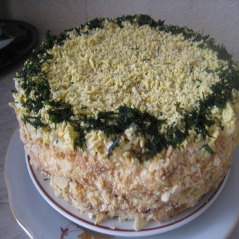 Закусочный торт без выпечки