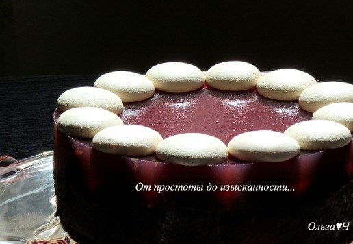 1. Этап. Шоколадный торт с ягодным желе: Подавайте к праздничному столу!