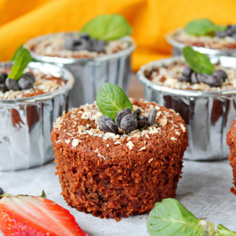 Шоколадные кексы из кокосовой муки