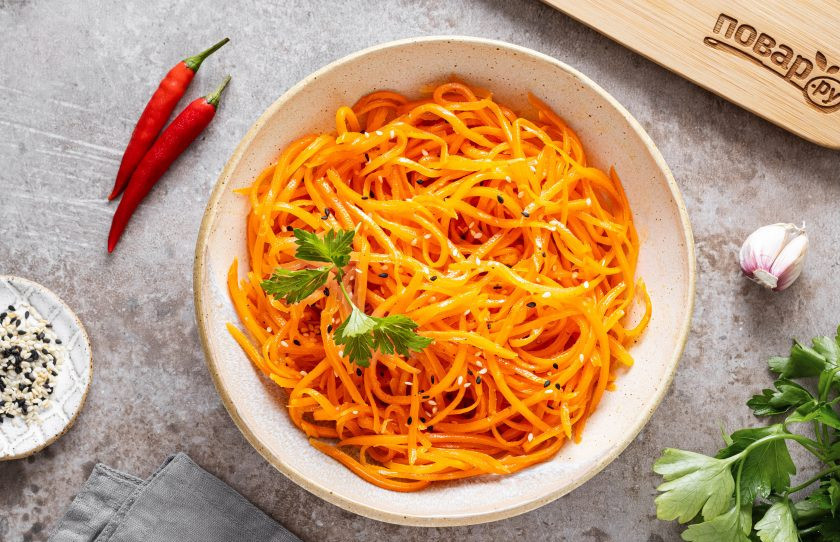 1. Этап. Морковь по-корейски Ча: Морковь по-корейски Ча готова, приятного вам аппетита!