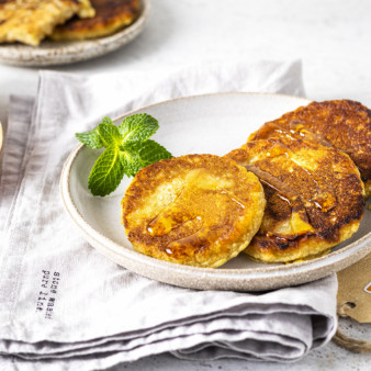 Оладьи из яблочного жмыха