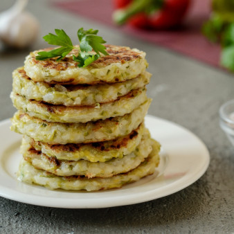 Оладьи из кабачков с рисом