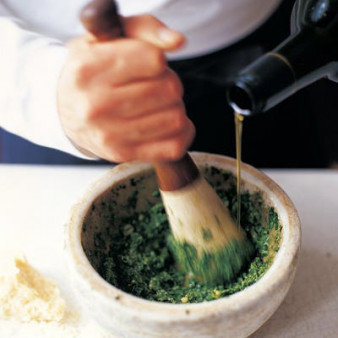 Pumpkin Seed and Goat Cheese Pesto