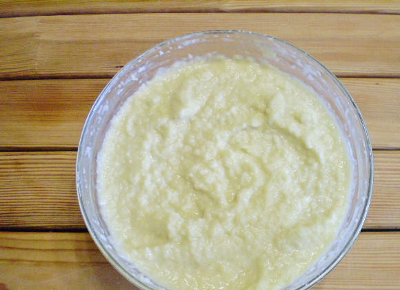 1. Этап. Драники рецепт классический: 5. Картофель с луком готов для жарки.