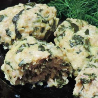 Котлеты со шпинатом