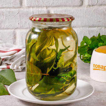 Компот из листьев вишни на зиму