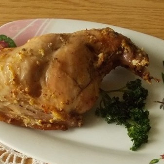 Кролик в фольге в духовке