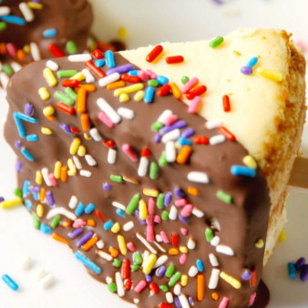 Frozen Cheesecake on a Stick