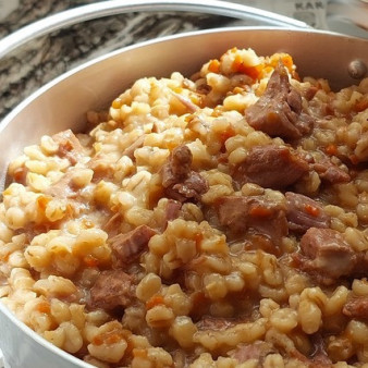 Перловая каша с индейкой Полевая кухня