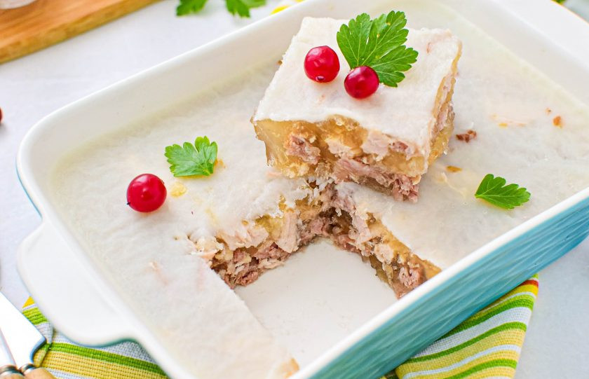 1. Этап. Холодец из рульки и индейки: Приятного аппетита!