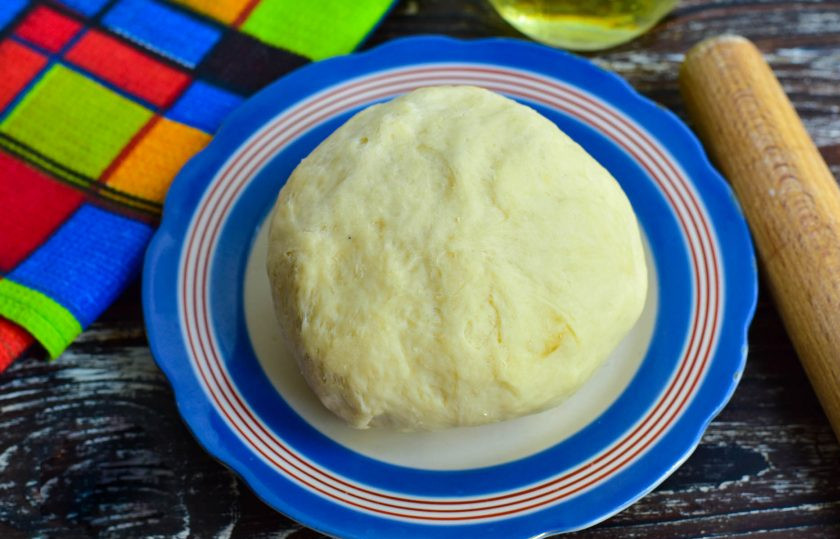 1. Этап. Тесто для курника в хлебопечке: Тесто для курника в хлебопечке готово!