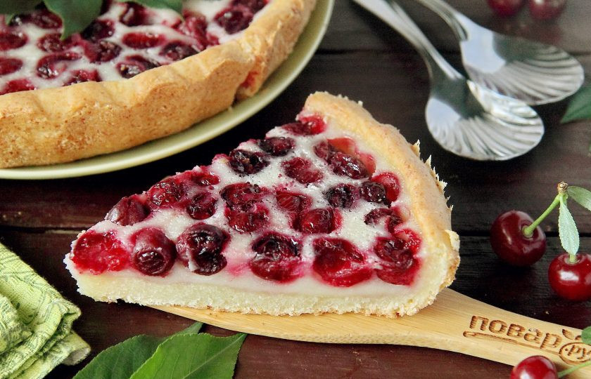 1. Этап. Киш с вишней: Приятного аппетита!