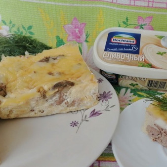 Запеканка с куриной печенью