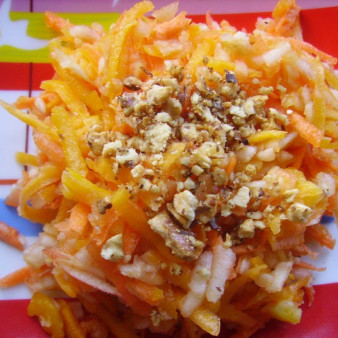 Салат из тыквы с яблоком