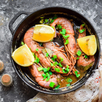 Лангустины в соусе Терияки