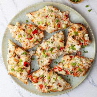 Open-Faced Crab Salad Sandwiches