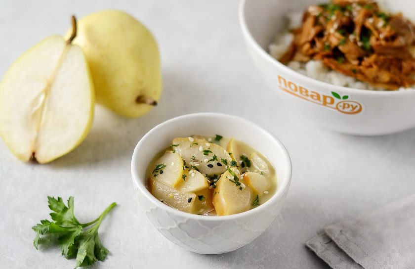 1. Этап. Грушевый соус: Грушевый соус готов, приятного аппетита!