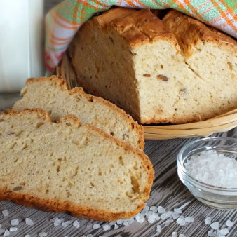 Хлеб на соде и кефире