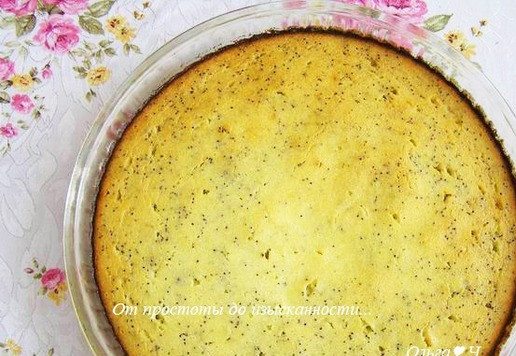 1. Этап. Творожная запеканка с маком: Выпекайте при 180*С около 45-50 минут. Ориентируйтесь на особенности своей духовки.