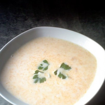 Суп из кольраби с курицей