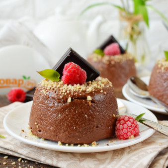 Десерт из шоколада