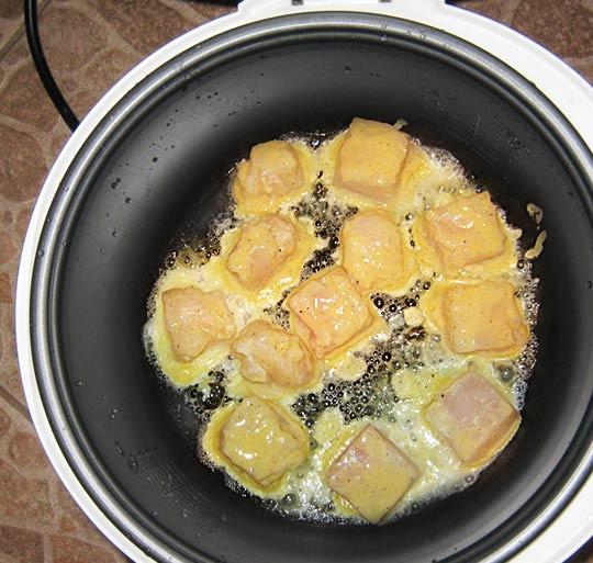 1. Этап. Пангасиус, жаренный в мультиварке: Ставим режим 