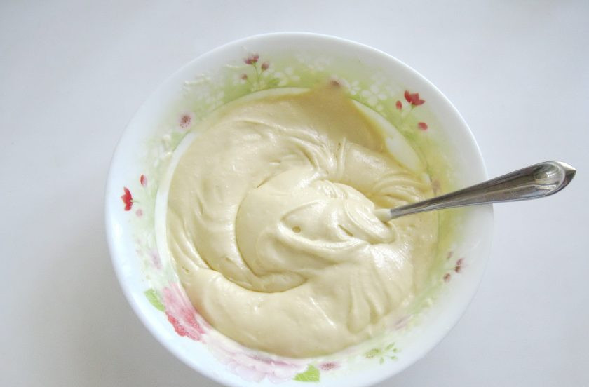 1. Этап. Апельсиново-шоколадный кекс: Тесто готово.