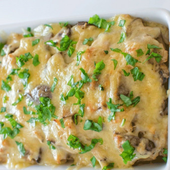 Жульен классический с курицей и грибами