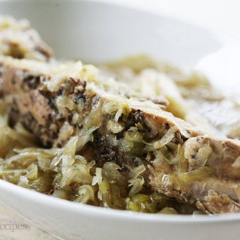 Spare Ribs, Cabbage, and Sauerkraut