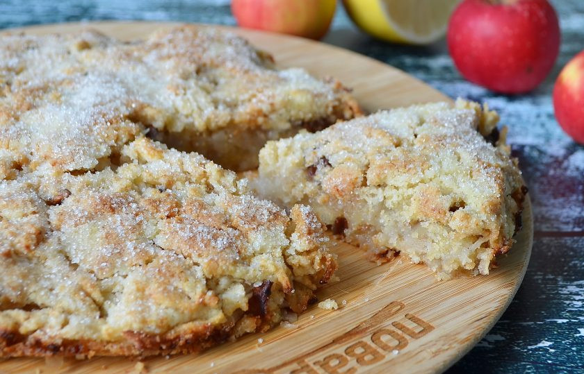 1. Этап. Яблочный пирог за 7 минут: 9. Остудите и можно пробовать!