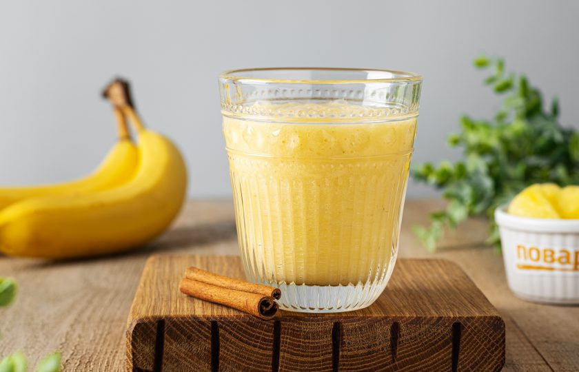 1. Этап. Ананасово-банановый смузи: Ананасово-банановый смузи готов!