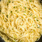 Creamy Three-Cheese Spaghetti