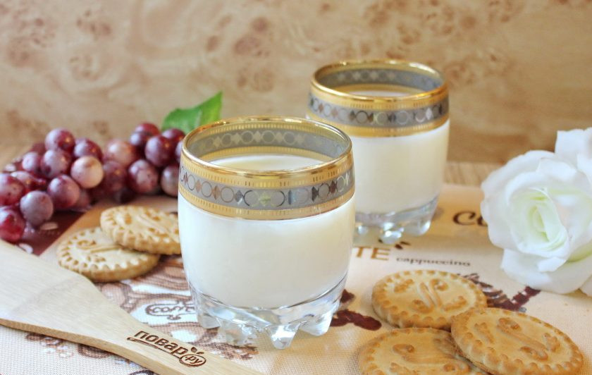 1. Этап. Густой кисель: Густой молочный кисель охладите и подавайте к столу.