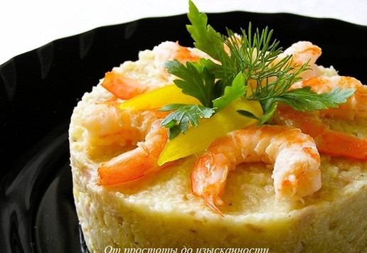 1. Этап. Пшено с тунцом и морепродуктами: Подавайте к столу!